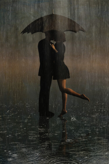 Love under an umbrella makes you forget the rain