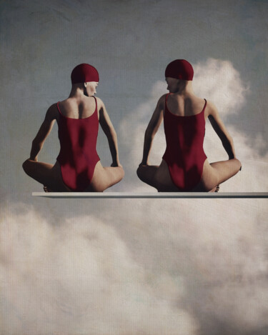 Two Women on a Diving Platform