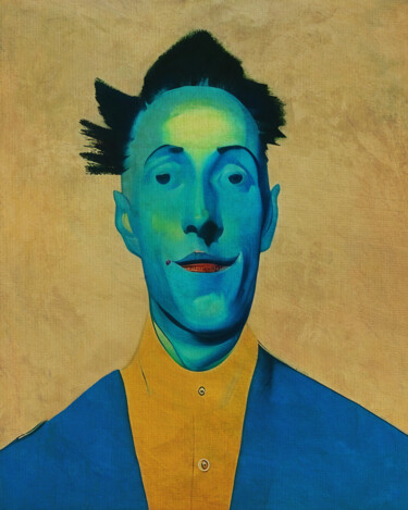 Man in blue