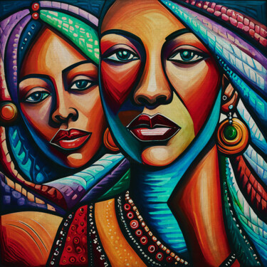 Two African women looking at you